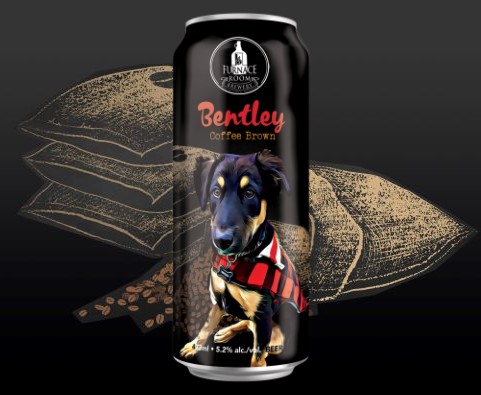 a can of Bentley Coffee Brown beer